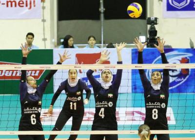 حریفان بانوان والیبالیست ایران در آسیا معین شدند