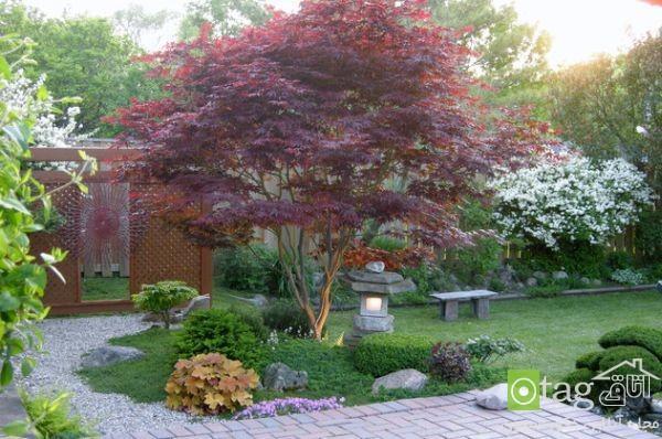 تزئین باغچه به سبک ژاپنی مناسب حیاط منازل مسکونی